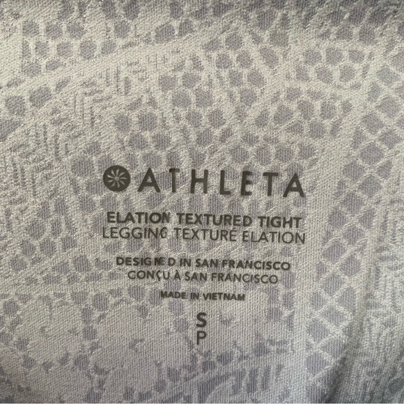 Athleta Elation Textured Tight Legging Size Small Blue NWT New - Picture 15 of 16